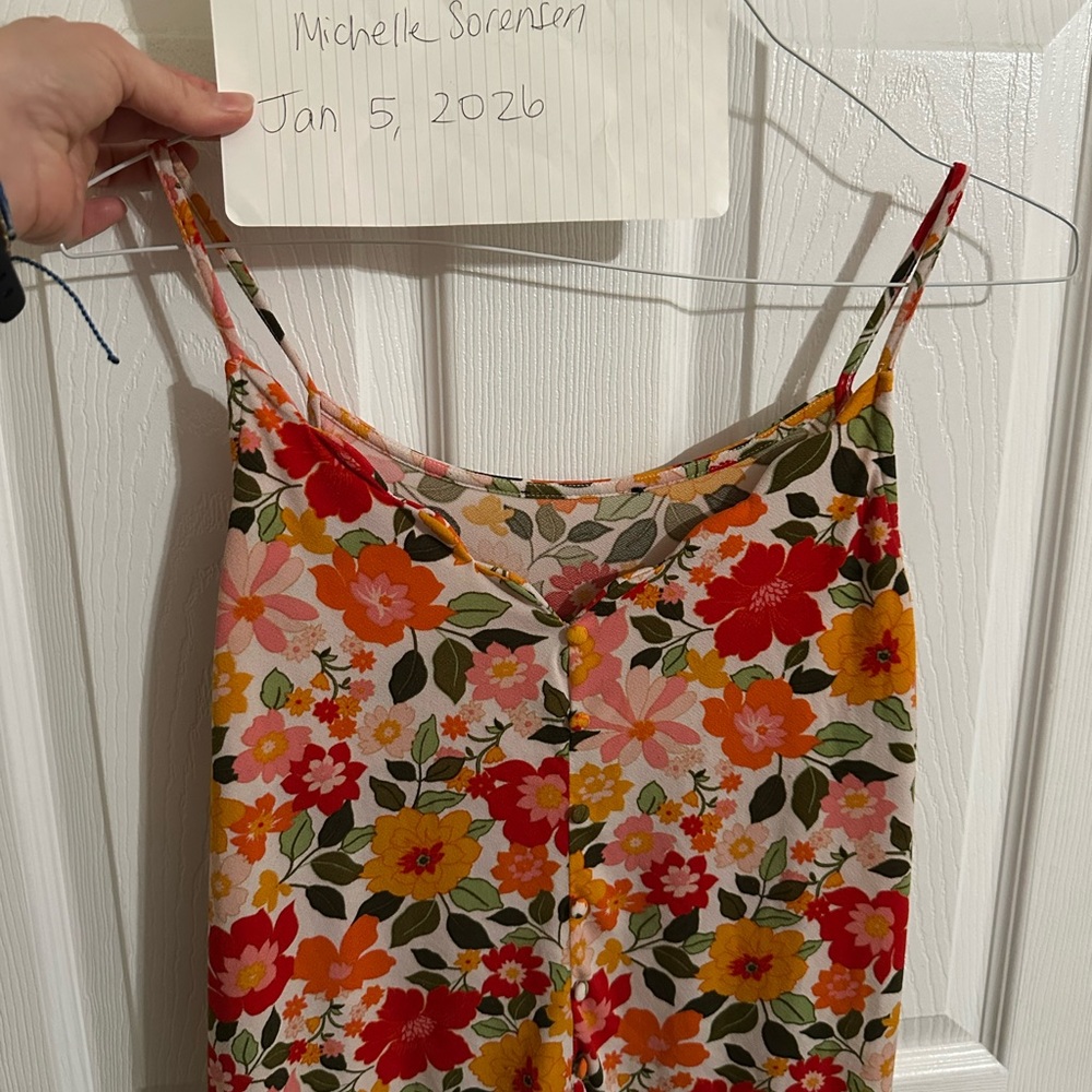 Floral Spaghetti Strap Top